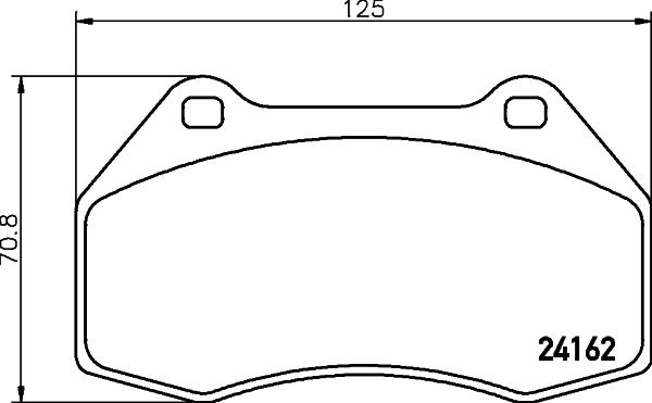 Mintex MDB2725 - Гальмівні колодки, дискові гальма autocars.com.ua