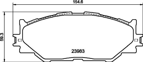 Mintex MDB2747 - Тормозные колодки, дисковые, комплект autodnr.net