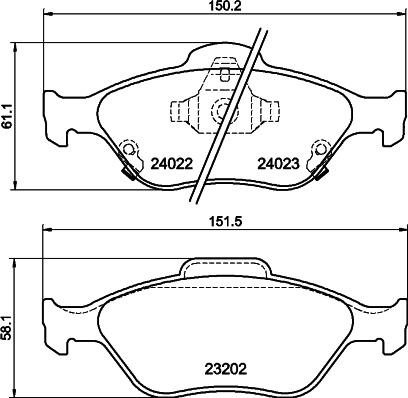 Mintex MDB2769 - Гальмівні колодки, дискові гальма autocars.com.ua