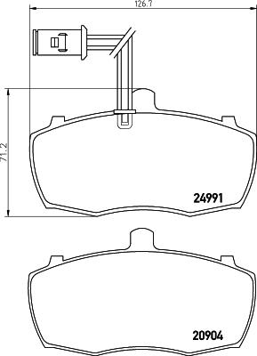 Mintex MDB2859 - Гальмівні колодки, дискові гальма autocars.com.ua