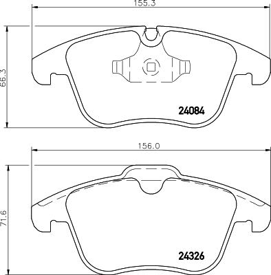 Mintex MDB2944 - Гальмівні колодки, дискові гальма autocars.com.ua