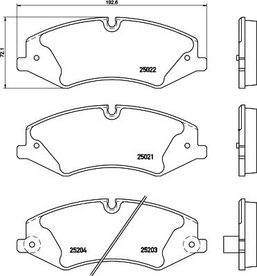 Mintex MDB3124 - Гальмівні колодки, дискові гальма autocars.com.ua