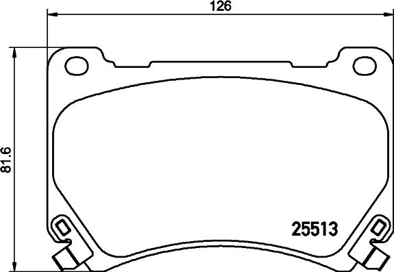 Mintex MDB3218 - Гальмівні колодки, дискові гальма autocars.com.ua