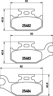 Mintex MDB3277 - Гальмівні колодки, дискові гальма autocars.com.ua