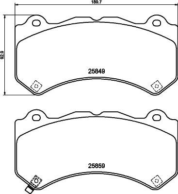 Mintex MDB3390 - Гальмівні колодки, дискові гальма autocars.com.ua