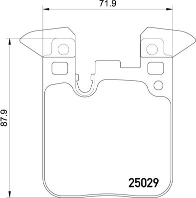 Mintex MDB3745 - Тормозные колодки, дисковые, комплект avtokuzovplus.com.ua