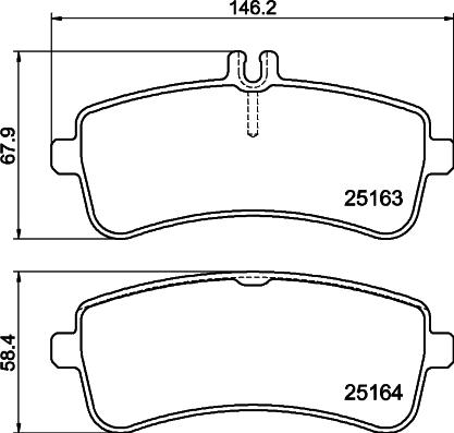 Mintex MDB3746 - Гальмівні колодки, дискові гальма autocars.com.ua