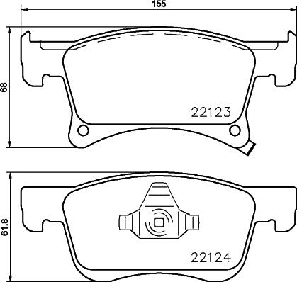 Mintex MDB3784 - Гальмівні колодки, дискові гальма autocars.com.ua