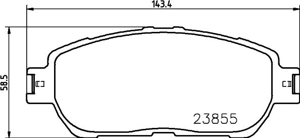 Mintex MDB3859 - Гальмівні колодки, дискові гальма autocars.com.ua