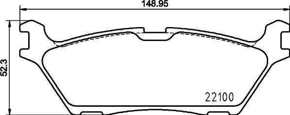 Mintex MDB3933 - Тормозные колодки, дисковые, комплект avtokuzovplus.com.ua