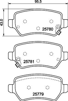 Mintex MDB4179 - Тормозные колодки, дисковые, комплект autodnr.net