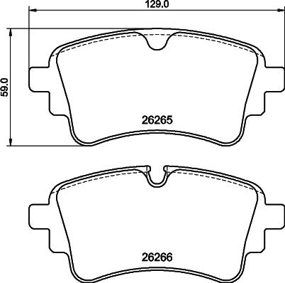 Mintex MDB4280 - Гальмівні колодки, дискові гальма autocars.com.ua