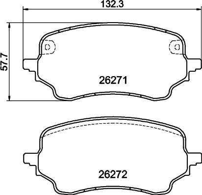 FORD 37204696 - Тормозные колодки, дисковые, комплект avtokuzovplus.com.ua