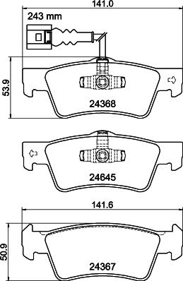 Mintex MDB4316 - Гальмівні колодки, дискові гальма autocars.com.ua