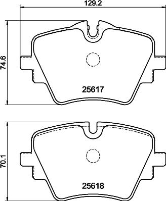 Mintex MDB4327 - Тормозные колодки, дисковые, комплект autodnr.net