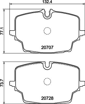 Mintex MDB4380 - Гальмівні колодки, дискові гальма autocars.com.ua