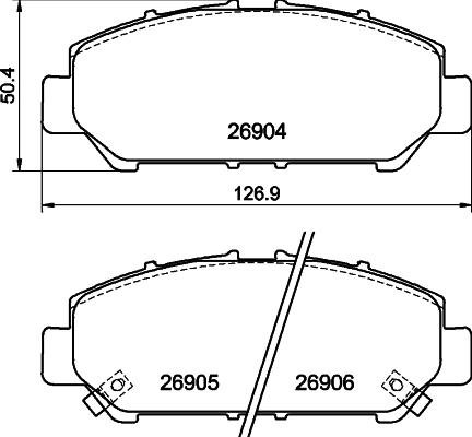 Mintex MDB4410 - Гальмівні колодки, дискові гальма autocars.com.ua