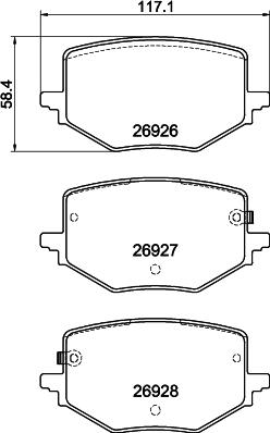 Mintex MDB4416 - Гальмівні колодки, дискові гальма autocars.com.ua