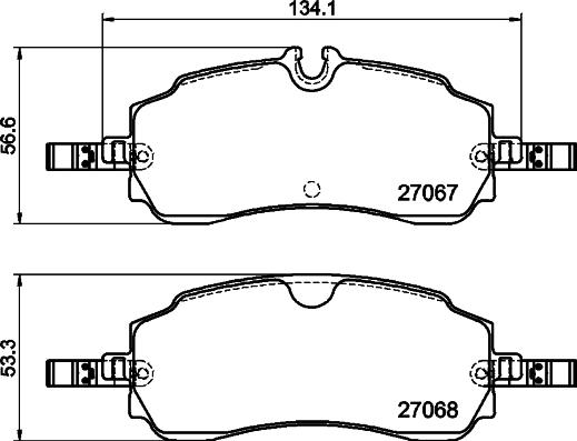 Mintex MDB4443 - Гальмівні колодки, дискові гальма autocars.com.ua