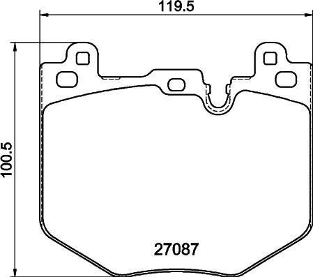 Mintex MDB4445 - Гальмівні колодки, дискові гальма autocars.com.ua