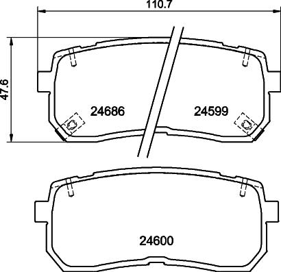 Mintex MDB82922 - Тормозные колодки, дисковые, комплект autodnr.net