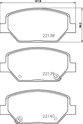 Mintex MDB84208 - Гальмівні колодки, дискові гальма autocars.com.ua