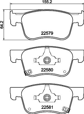 Mintex MDB84248 - Гальмівні колодки, дискові гальма autocars.com.ua