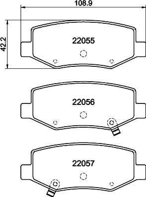 Mintex MDB84250 - Гальмівні колодки, дискові гальма autocars.com.ua