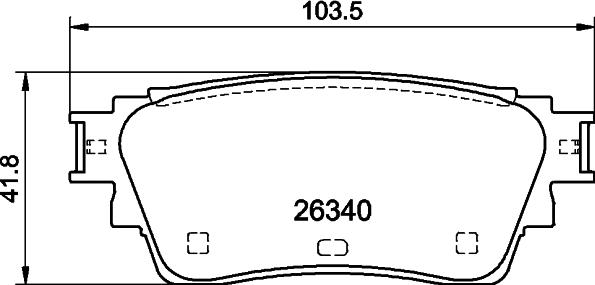 Mintex MDB84441 - Гальмівні колодки, дискові гальма autocars.com.ua