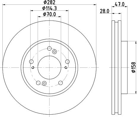 Mintex MDC1002 - Тормозной диск avtokuzovplus.com.ua