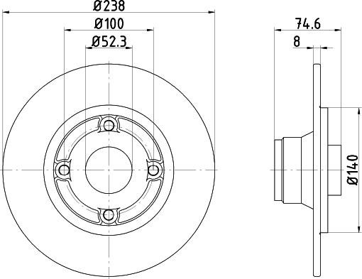 Mintex MDC1012 - Тормозной диск avtokuzovplus.com.ua