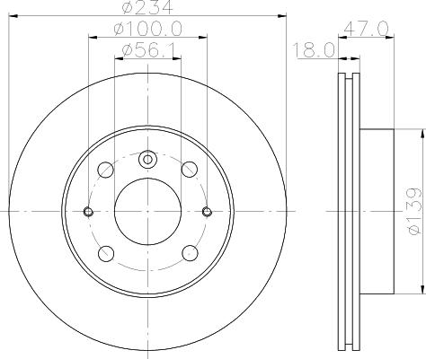 Mintex MDC1032 - Гальмівний диск autocars.com.ua