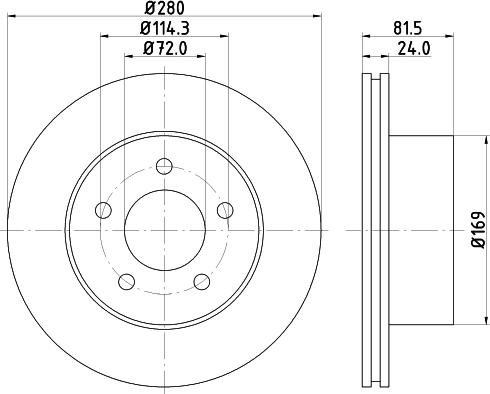 Mintex MDC1062 - Тормозной диск avtokuzovplus.com.ua