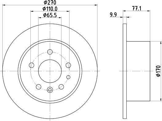 Mintex MDC1069 - Тормозной диск avtokuzovplus.com.ua