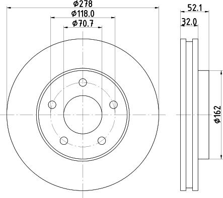 Mintex MDC1071 - Тормозной диск avtokuzovplus.com.ua