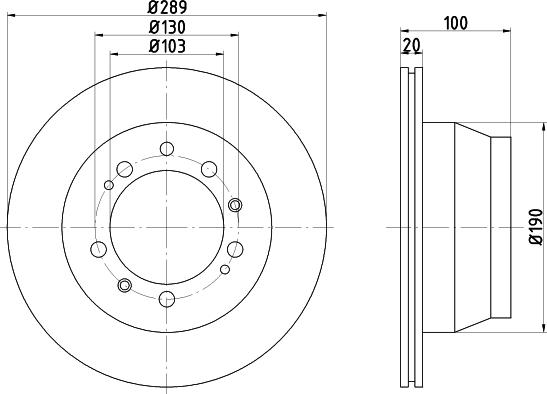 BENDIX 520665 - Гальмівний диск autocars.com.ua