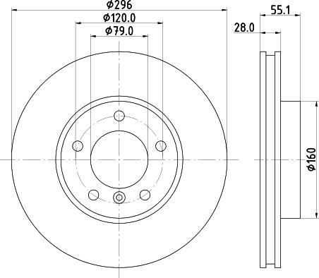 Mintex MDC1202 - Тормозной диск avtokuzovplus.com.ua