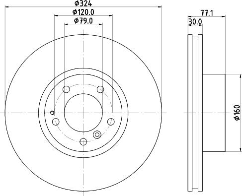 Mintex MDC1260 - Тормозной диск avtokuzovplus.com.ua