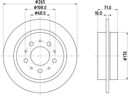 Mintex MDC1275 - Тормозной диск avtokuzovplus.com.ua