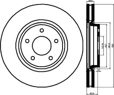 Mintex MDC1276 - Гальмівний диск autocars.com.ua