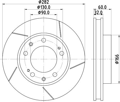 Mintex MDC1278R - Тормозной диск avtokuzovplus.com.ua