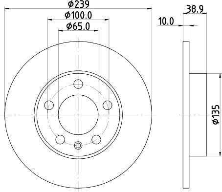 Mintex MDC1282 - Тормозной диск avtokuzovplus.com.ua