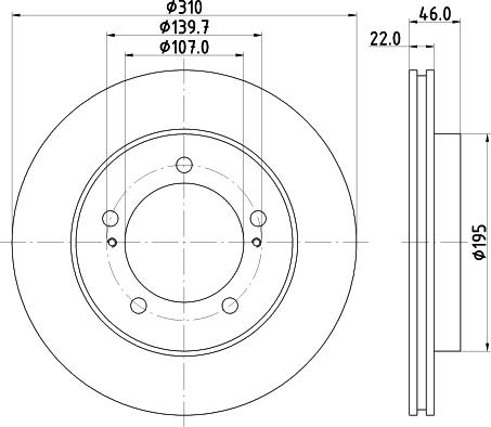 Mintex MDC1301 - Гальмівний диск autocars.com.ua