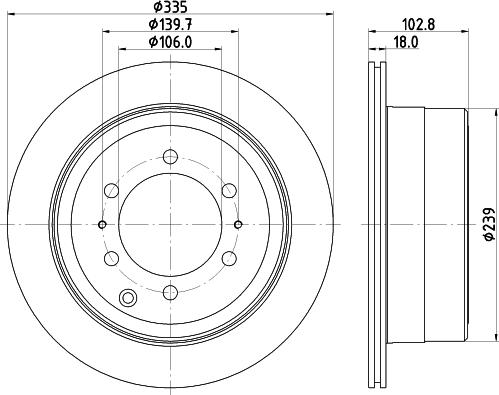 Mintex MDC1303 - Тормозной диск avtokuzovplus.com.ua