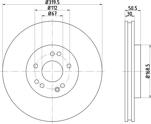 Mintex MDC1304L - Тормозной диск avtokuzovplus.com.ua