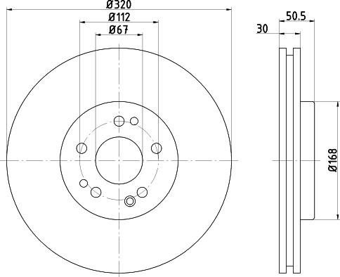 Mintex MDC1304R - Гальмівний диск autocars.com.ua