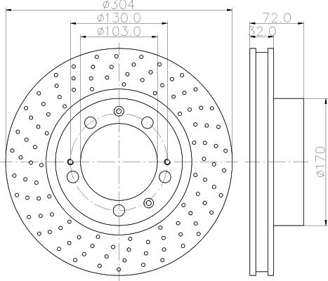 Mintex MDC1305 - Тормозной диск autodnr.net