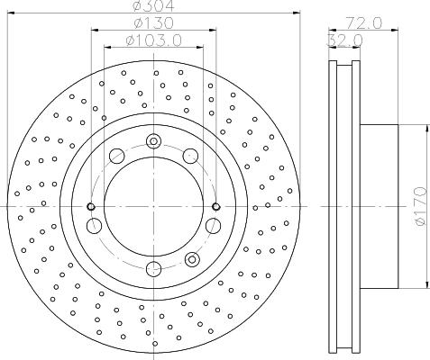 Mintex MDC1305R - Тормозной диск autodnr.net