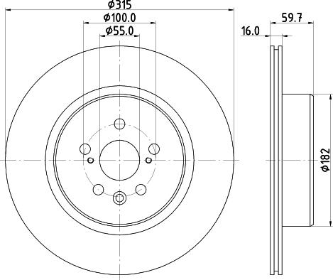 Quinton Hazell BDC5079 - Тормозной диск avtokuzovplus.com.ua