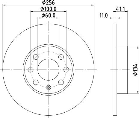 Mintex MDC1361 - Гальмівний диск autocars.com.ua